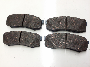 Image of Disc Brake Pad Set (Rear). A set of disc brake pads. image for your 2011 TOYOTA SIENNA SE Mini Passenger Van